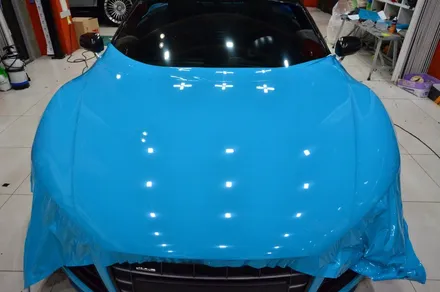 대전카스킨 + 오렌지카스킨 + 전체랩핑 + 전체PPF + AUDI + R8 GT 스파이더 + MIAMI BlLUE + 마이에미블루 + AX Film + 고광택 / 대전 유성구 원신흥동