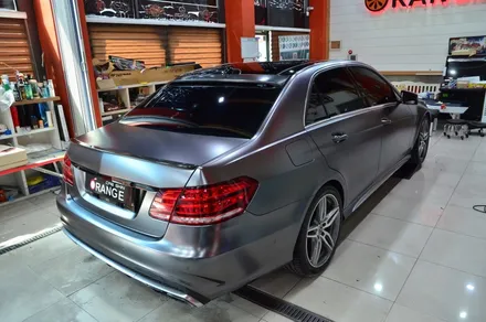 대전카스킨 + 오렌지카스킨 + 전체랩핑 + 벤츠 + E63 AMG  + AX FILM XA2686 (ULTRA-MATTE DARK GRAY) / 대전 유성구 원신흥동
