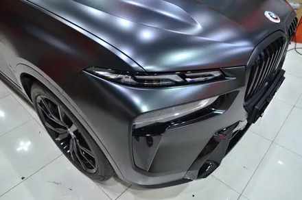 대전 카스킨 + 오렌지 카스킨 + 전체 랩핑 + BMW + X7 M50i + 에이버리 슈프림(AVERY DENNISON)사틴블랙 + Satin Black / 대전 유성구 원신흥동