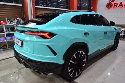 대전카스킨 + 오렌지카스킨 + 전체랩핑 + 람보르기니 + 우루스 + BB WRAP-RF019(PET Tiffany Blue) +티파니 블루 / 대전 유성구 원신흥동