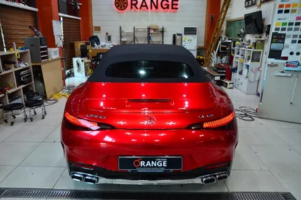대전 카스킨 + 오렌지 카스킨 + 벤츠 + SL63 + 전체랩핑 + AX SOUL RED / 대전 유성구 원신흥동