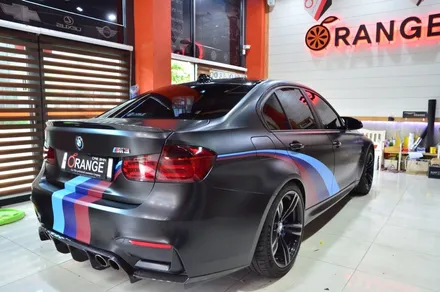 대전 카스킨+오렌지 카스킨+BMW M4+3M사틴블랙+전체랩핑(재시공) / 대전 유성구 원신흥동