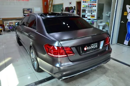 대전카스킨 + 오렌지카스킨 + 전체랩핑 + 벤츠 + E63 AMG  + AX FILM XA2686 (ULTRA-MATTE DARK GRAY) / 대전 유성구 원신흥동