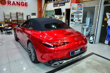 대전 카스킨 + 오렌지 카스킨 + 벤츠 + SL63 + 전체랩핑 + AX SOUL RED / 대전 유성구 원신흥동