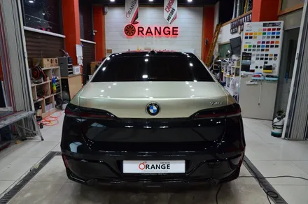 대전 카스킨 + 오렌지 카스킨 + BMW + 듀오톤 시공 + 크롬 죽이기 +  TECK WRAP Silver Fern / 대전 유성구 원신흥동