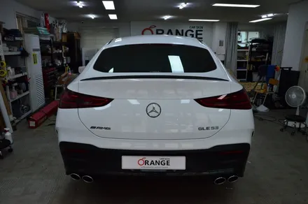 대전 카스킨 + 오렌지 카스킨 + 벤츠 + GLE 53 AMG 쿠페 + 전체랩핑, 부분 카본PPF,크롬죽이기 + TINYBOT Gloss White / 대전 유성구 원신흥동
