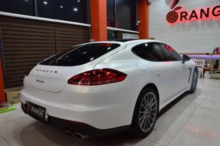 대전 카스킨+오렌지 카스킨+포르쉐 파나메라+전체랩핑+3M 1080 S120 Satin White Aluminum+새틴 화이트 알루미늄 / 대전 유성구 원신흥동