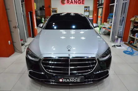 대전카스킨 + 오렌지카케어 + 오렌지카스킨 + 전체랩핑 + 벤츠S580+Mercedes-Benz S580+듀오톤+3m 1080-G120 Gloss White Aluminum / 대전 유성구 원신흥동