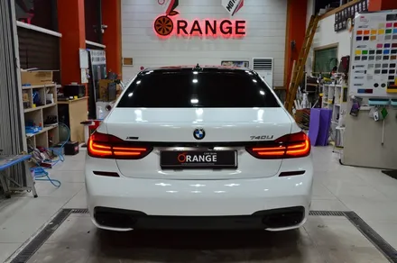 대전카스킨 + 오렌지카스킨 + 대전랩핑 + 세종랩핑 + 전체랩핑 + BMW 740LI + 3m.2080-G10 Gloss White / 대전 유성구 원신흥동