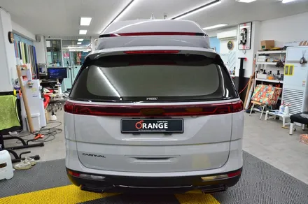 대전 카스킨 + 오렌지카스킨 + 기아 + 카니발 하이리무진 + 전체 랩핑, 전체 크롬 죽이기 + 리보 Porsche Grey PPF,블랙PPF / 대전 유성구 원신흥동
