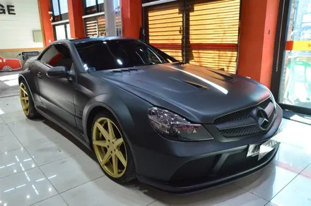 대전카스킨+오렌지카스킨+부분랩핑+BENZ SL65 AMG+골드 / 대전 유성구 원신흥동