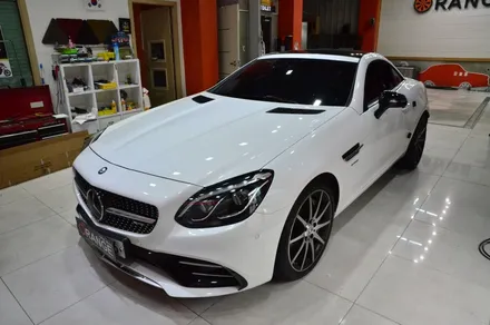대전 카스킨+오렌지 카스킨+벤츠SLC43AMG+전체랩핑+Gloss sunflower+글로스 썬플라워 / 대전 유성구 원신흥동