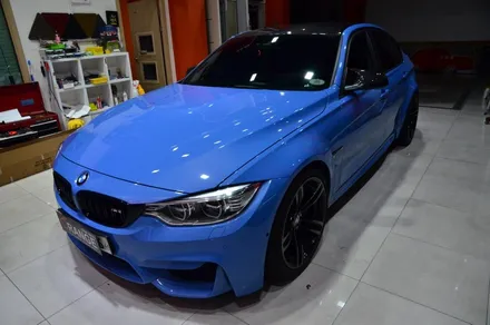 대전 카스킨+오렌지 카스킨+BMW F80 M3+전체랩핑+3M G31 storm gray / 대전 유성구 원신흥동