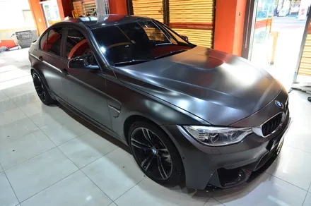 대전 카스킨+오렌지 카스킨+BMW M4+3M사틴블랙+전체랩핑(재시공) / 대전 유성구 원신흥동
