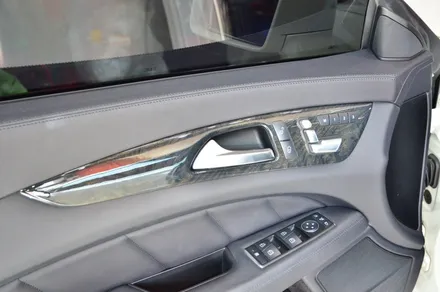 대전 카스킨+오렌지 카스킨+벤츠 CLS 350+실내랩핑+사틴 화이트 알루미늄+Satin White Aluminum / 대전 유성구 원신흥동