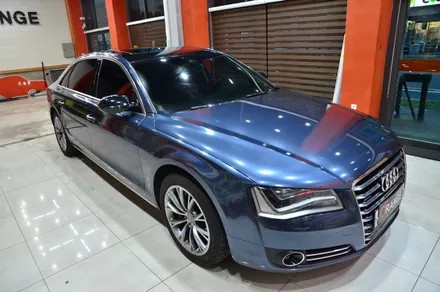 대전 카스킨+오렌지 카스킨+아우디A8L+전체랩핑+3M 1080 GP240 Gloss White Gold Sparkle+글로스 화이트 골드 스파클 / 대전 유성구 원신흥동