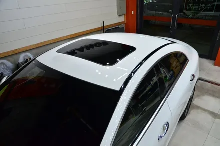 대전 카스킨+오렌지 카스킨+벤츠 CLS 400d+루프스킨+유광블랙 / 대전 유성구 원신흥동