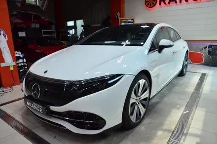 대전카스킨 + 오렌지카스킨 + 대전랩핑 + 세종랩핑 + 전체랩핑+ 전체PPF + Mercedes-Benz EQS +3M-2080-SP240 satin frozen vanilla / 대전 유성구 원신흥동