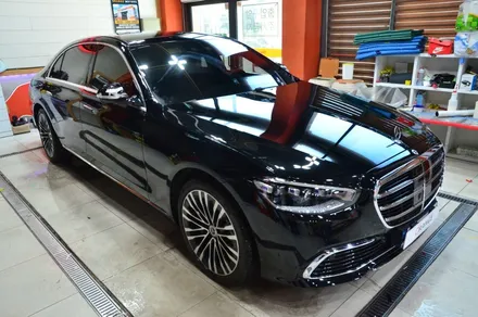 대전카스킨 + 오렌지카케어 + 오렌지카스킨 + 전체랩핑 + 벤츠S580+Mercedes-Benz S580+듀오톤+3m 1080-G120 Gloss White Aluminum / 대전 유성구 원신흥동