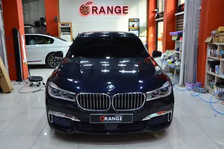 대전카스킨 + 오렌지카스킨 + 대전랩핑 + 세종랩핑 + 전체랩핑 + BMW 740LI + 3m.2080-G10 Gloss White / 대전 유성구 원신흥동