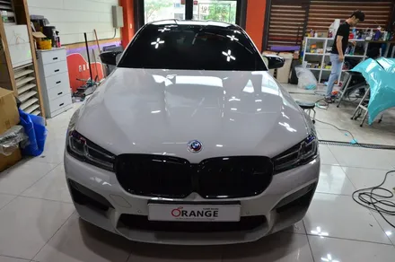 대전카스킨 + 오렌지카스킨 + 전체 랩핑 + BMW + M5 + AXfilm XXL006 (Liquid Metal Midnight Blue) / 대전 유성구 원신흥동