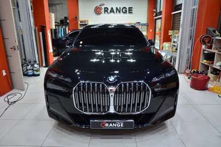 대전 카스킨 + 오렌지 카스킨 + BMW + 듀오톤 시공 + 크롬 죽이기 +  TECK WRAP Silver Fern / 대전 유성구 원신흥동