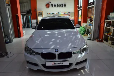 대전 카스킨 + 오렌지 카스킨 + BMW + 320d + 전체랩핑 + TECKWRAP Velvet Blue VCH402-S / 대전 유성구 원신흥동