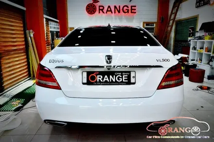 대전카스킨 + 오렌지카케어 + 오렌지카스킨 + 전체랩핑 + 현대자동차 + 에쿠스리무진 + 3M + Gloss White + 글로스화이트 / 대전 유성구 원신흥동