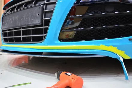 대전카스킨 + 오렌지카스킨 + 전체랩핑 + 전체PPF + AUDI + R8 GT 스파이더 + MIAMI BlLUE + 마이에미블루 + AX Film + 고광택 / 대전 유성구 원신흥동