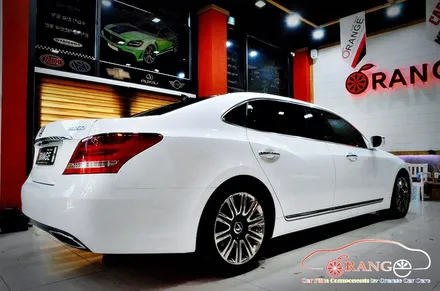 대전카스킨 + 오렌지카케어 + 오렌지카스킨 + 전체랩핑 + 현대자동차 + 에쿠스리무진 + 3M + Gloss White + 글로스화이트 / 대전 유성구 원신흥동