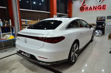 대전카스킨 + 오렌지카스킨 + 대전랩핑 + 세종랩핑 + 전체랩핑+ 전체PPF + Mercedes-Benz EQS +3M-2080-SP240 satin frozen vanilla / 대전 유성구 원신흥동