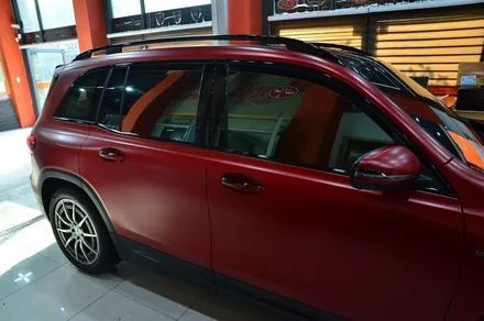대전카스킨 + 오렌지카케어 + 오렌지카스킨 + 전체랩핑 +벤츠 +벤츠 GLB35 AMG + 3M-2080-SP273 Satin Vampire Red / 대전 유성구 원신흥동