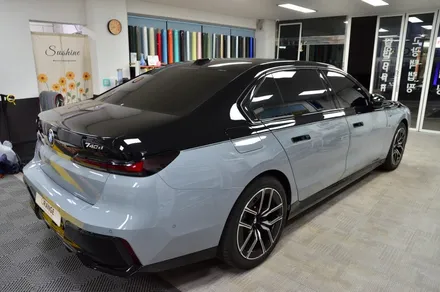 대전 카스킨 + 오렌지 카스킨 + BMW + 750 + 듀오톤 시공 + 전체 크롬죽이기 + 리보 블랙 PPF / 대전 유성구 원신흥동