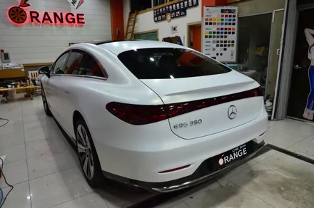 대전카스킨 + 오렌지카스킨 + 대전랩핑 + 세종랩핑 + 전체랩핑+ 전체PPF + Mercedes-Benz EQS +3M-2080-SP240 satin frozen vanilla / 대전 유성구 원신흥동