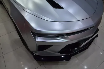 대전 카스킨 + 오렌지 카스킨 + 쉐보레 + 카마로 SS + 전체랩핑 + 에이버리 Satin Metallic Pure Silver UWF-208SM / 대전 유성구 원신흥동