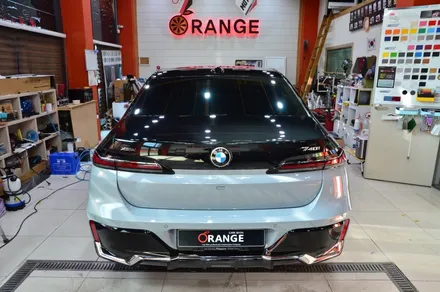 대전카스킨 + 오렌지카스킨 + 대전랩핑 + 세종랩핑 + 전체랩핑 + BMW + BMW 740i + 듀오톤 + styx - Pianm Black + 고광택 + 부분PPF / 대전 유성구 원신흥동