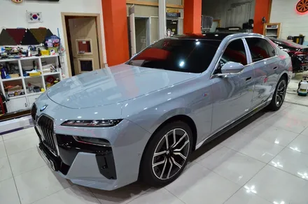 대전카스킨 + 오렌지카스킨 + 대전랩핑 + 세종랩핑 + 전체랩핑 + BMW + BMW 740i + 듀오톤 + styx - Pianm Black + 고광택 + 부분PPF / 대전 유성구 원신흥동