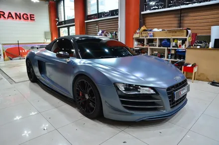 대전카스킨 + 오렌지카스킨 + 전체랩핑 + 전체PPF + AUDI + R8 GT 스파이더 + MIAMI BlLUE + 마이에미블루 + AX Film + 고광택 / 대전 유성구 원신흥동