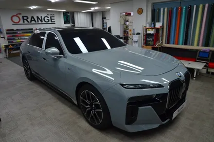 대전 카스킨 + 오렌지 카스킨 + BMW + 750 + 듀오톤 시공 + 전체 크롬죽이기 + 리보 블랙 PPF / 대전 유성구 원신흥동
