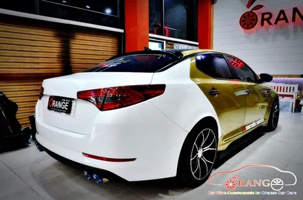 대전카스킨 + 오렌지카스킨 + 전체랩핑 + 기아자동차 + K5 + 3M + Gloss Atlantis Blue + 글로스 아틀란티스 블루 / 대전 유성구 원신흥동