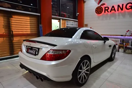 대전 카스킨+오렌지 카스킨+벤츠 SLK AMG+전체랩핑+3M Gloss Dragon Fire Red+드래곤 파이어 레드 / 대전 유성구 원신흥동
