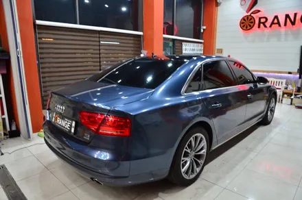대전 카스킨+오렌지 카스킨+아우디A8L+전체랩핑+3M 1080 GP240 Gloss White Gold Sparkle+글로스 화이트 골드 스파클 / 대전 유성구 원신흥동