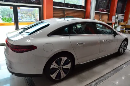 대전카스킨 + 오렌지카스킨 + 대전랩핑 + 세종랩핑 + 전체랩핑+ 전체PPF + Mercedes-Benz EQS +3M-2080-SP240 satin frozen vanilla / 대전 유성구 원신흥동