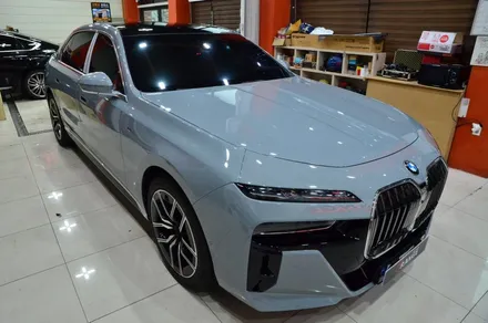 대전카스킨 + 오렌지카스킨 + 대전랩핑 + 세종랩핑 + 전체랩핑 + BMW + BMW 740i + 듀오톤 + styx - Pianm Black + 고광택 + 부분PPF / 대전 유성구 원신흥동