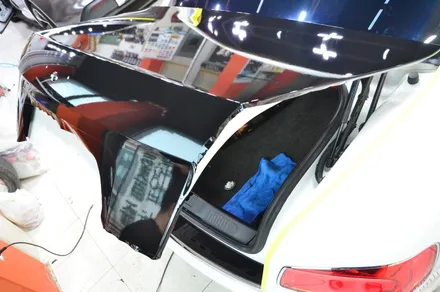 대전 카스킨 + 오렌지 카스킨 + 부분랩핑 + 듀오톤 + 벤틀리 플라잉스퍼 + 3M 2080 G12 Gloss Black / 대전 유성구 원신흥동