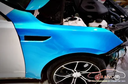 대전카스킨 + 오렌지카스킨 + 전체랩핑 + 기아자동차 + K5 + 3M + Gloss Atlantis Blue + 글로스 아틀란티스 블루 / 대전 유성구 원신흥동