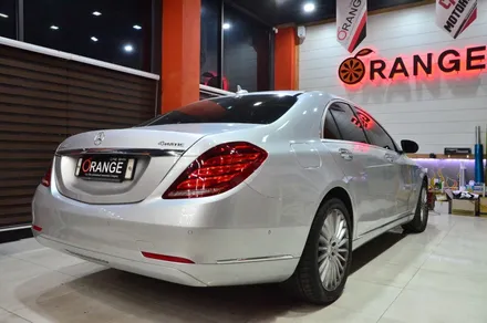 대전카스킨+오렌지 카스킨+ 전체랩핑+ BENZ S 320d 4 MATIC+Gloss White Gold Sparkle / 대전 유성구 원신흥동