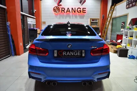 대전 카스킨+오렌지 카스킨+BMW F80 M3+전체랩핑+3M G31 storm gray / 대전 유성구 원신흥동