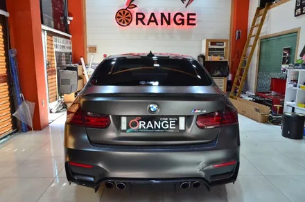 대전 카스킨+오렌지 카스킨+BMW M4+3M사틴블랙+전체랩핑(재시공) / 대전 유성구 원신흥동