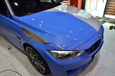 대전 카스킨+오렌지 카스킨+BMW M3+Gloss Storm Grey+재시공 전체랩핑 / 대전 유성구 원신흥동